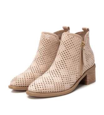 Xti Stivaletti in pelle 143961 beige