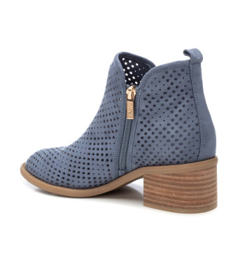 Xti Leather ankle boots 143961 blue