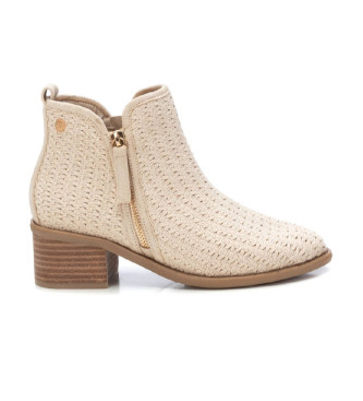 Xti Bottines en cuir 143962 beige