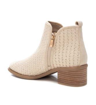 Xti Leather ankle boots 143962 beige