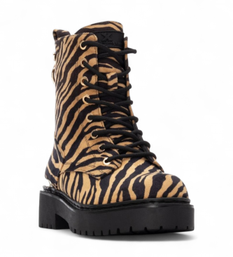 Xti Buty za kostkę 144391 brązowy