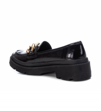 Xti Black flat loafers