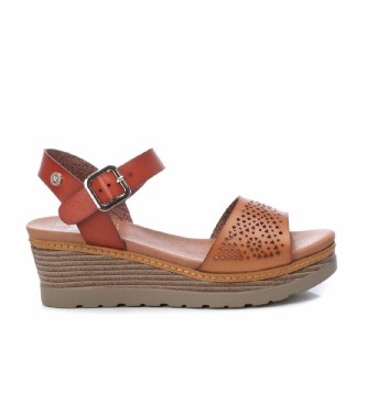 Xti Sandals 45146 brown -Height wedge: 7cm