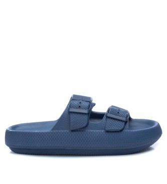 Xti Sandalias doble tira azul - Tienda Esdemarca moda, calzado y  complementos - zapatos de marca y zapatillas de marca