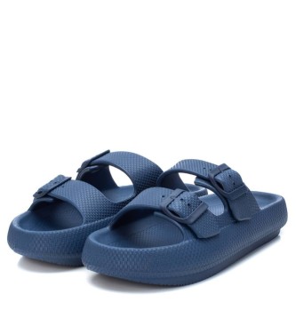 Xti Sandalias doble tira azul - Tienda Esdemarca moda, calzado y  complementos - zapatos de marca y zapatillas de marca