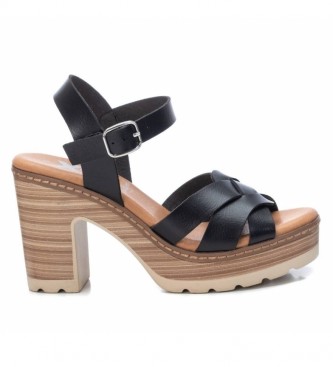 Xti Sandals 042716 black -height heel 9cm