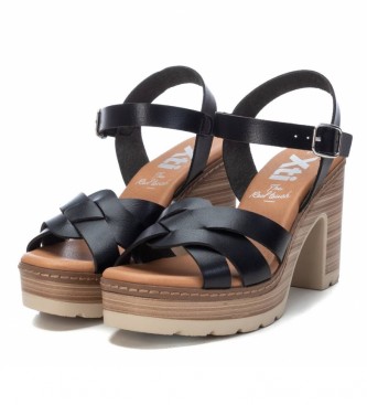 Xti Sandals 042716 black -height heel 9cm