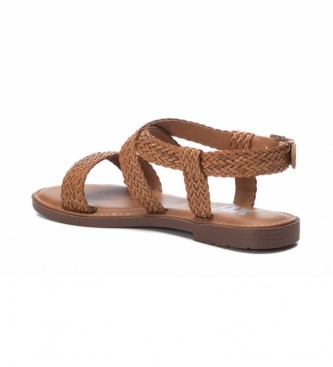 Xti Platte sandalen 042750 bruin 