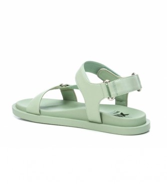 Xti Sandalias planas con tiras 043877 verde - Tienda Esdemarca moda,  calzado y complementos - zapatos de marca y zapatillas de marca