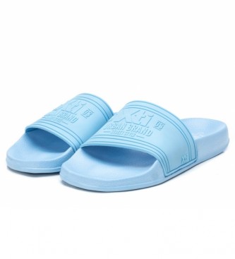 Xti Blue rubber flip flops