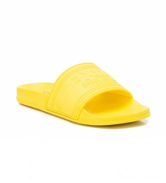 Xti Yellow rubber flip-flops