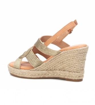Xti Sandales en or 045186 -Hauteur : 9cm