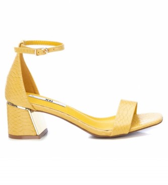 Xti Sandals with yellow heel - Height heel 6cm