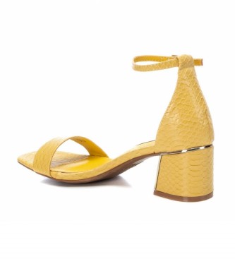 Xti Sandals with yellow heel - Height heel 6cm