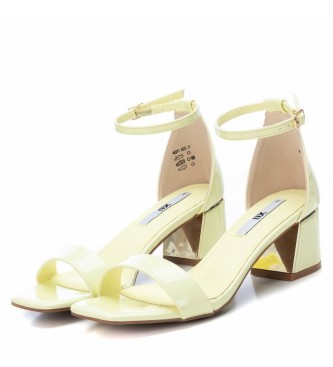 Xti Yellow high heel sandals - Heel height 5cm
