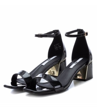 Xti Black high heel sandals - Heel height 5cm 