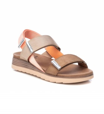 Xti Thick brown straps sandals