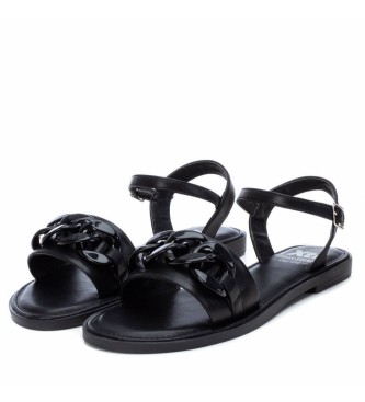 Xti Black flat sandals