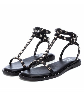 Xti Black heeled sandals