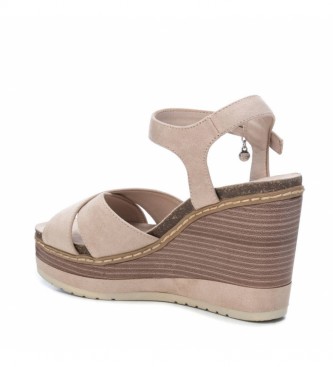 Xti Sandalias 049713 beige -Altura cuña + plataforma: 10cm- - Tienda  Esdemarca moda, calzado y complementos - zapatos de marca y zapatillas de  marca