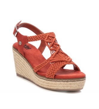 Xti Sandals 140872 red -Height wedge 10cm