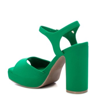 Xti Zeleni sandali za prosti čas -Višina pete 11 cm