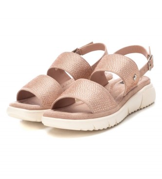 Xti Leather Sandals 141243 nude