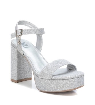 Xti Sandals 141260 silver -Heel height 11cm