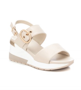 Xti Sandals 141410 white -Height 7cm wedge