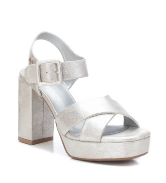 Xti Sandals 141465 silver -Heel height 10cm