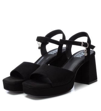 Xti Sandal Gospa Antelina Črna - višina pete 7 cm