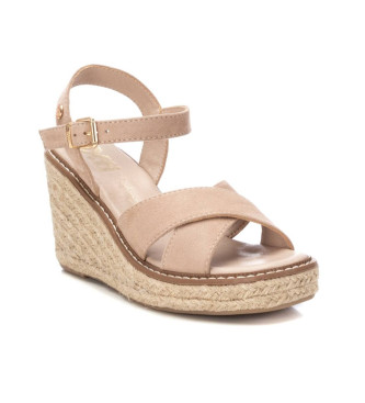 Xti Sandalias 142251 beige -Altura cua 8cm-