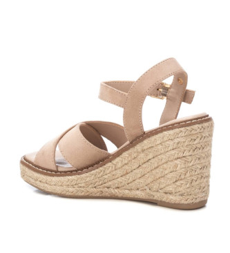 Xti Sandalias 142251 beige -Altura cua 8cm-