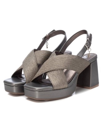 Xti Sandals 142338 grey -Height heel 8cm