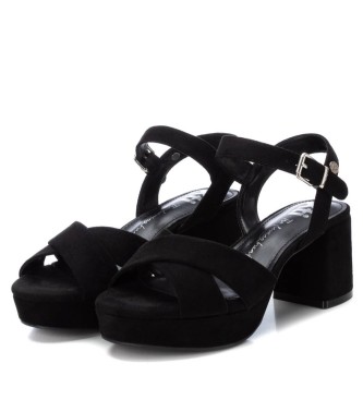 Xti Sandales 142359 noir -Hauteur du talon 7cm