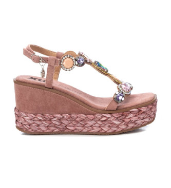 Xti Sandals 142676 brown -Height wedge 9cm
