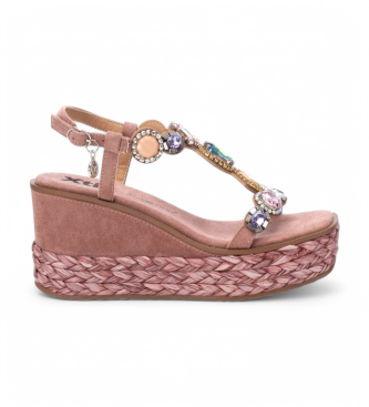 Xti Sandals 142676 brown -Height wedge 9cm