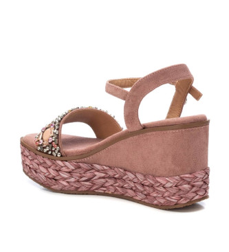 Xti Sandals 142677 brown -Height wedge 9cm