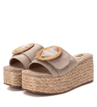 Xti Sandals 142696 brown -Height wedge 6cm