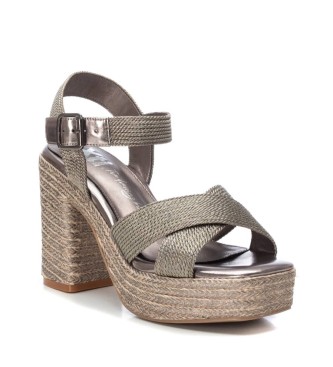 Xti Sandals 142741 grey -Height heel 9cm
