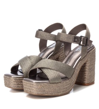 Xti Sandals 142741 grey -Height heel 9cm