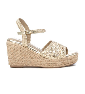 Xti Sandalen 142747 goud -Hoogte sleehak 8cm