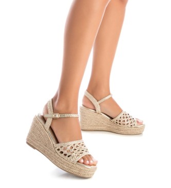 Xti Sandalen 142747 goud -Hoogte sleehak 8cm