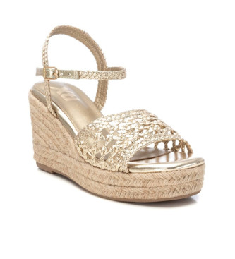 Xti Sandalen 142747 goud -Hoogte sleehak 8cm