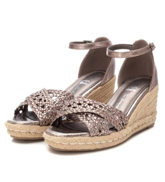 Xti Sandals 142774 grey -Height wedge 8cm