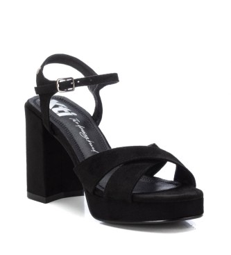 Xti Sandali 142797 črni -Višina pete 9 cm