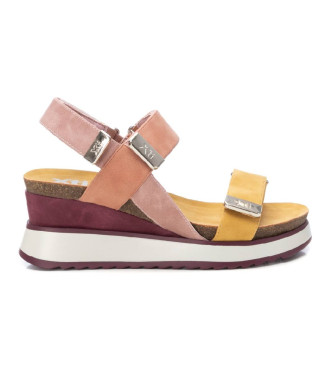 Xti Sandals 142822 pink -Height 7cm wedge