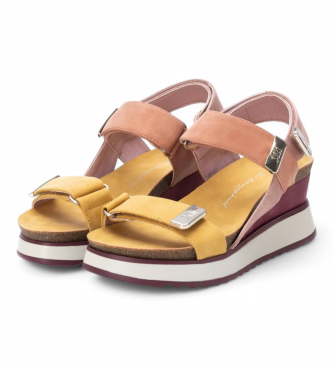 Xti Sandals 142822 pink -Height 7cm wedge