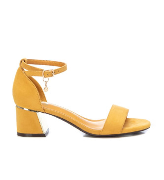 Xti Sandalias de piel 142836 amarillo