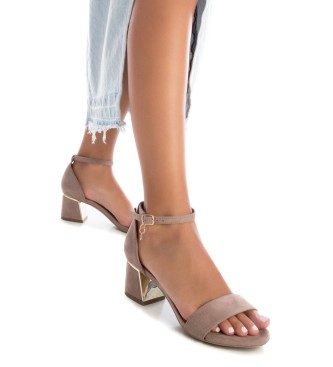 Xti Sandals 142836 taupe -Height heel 6cm